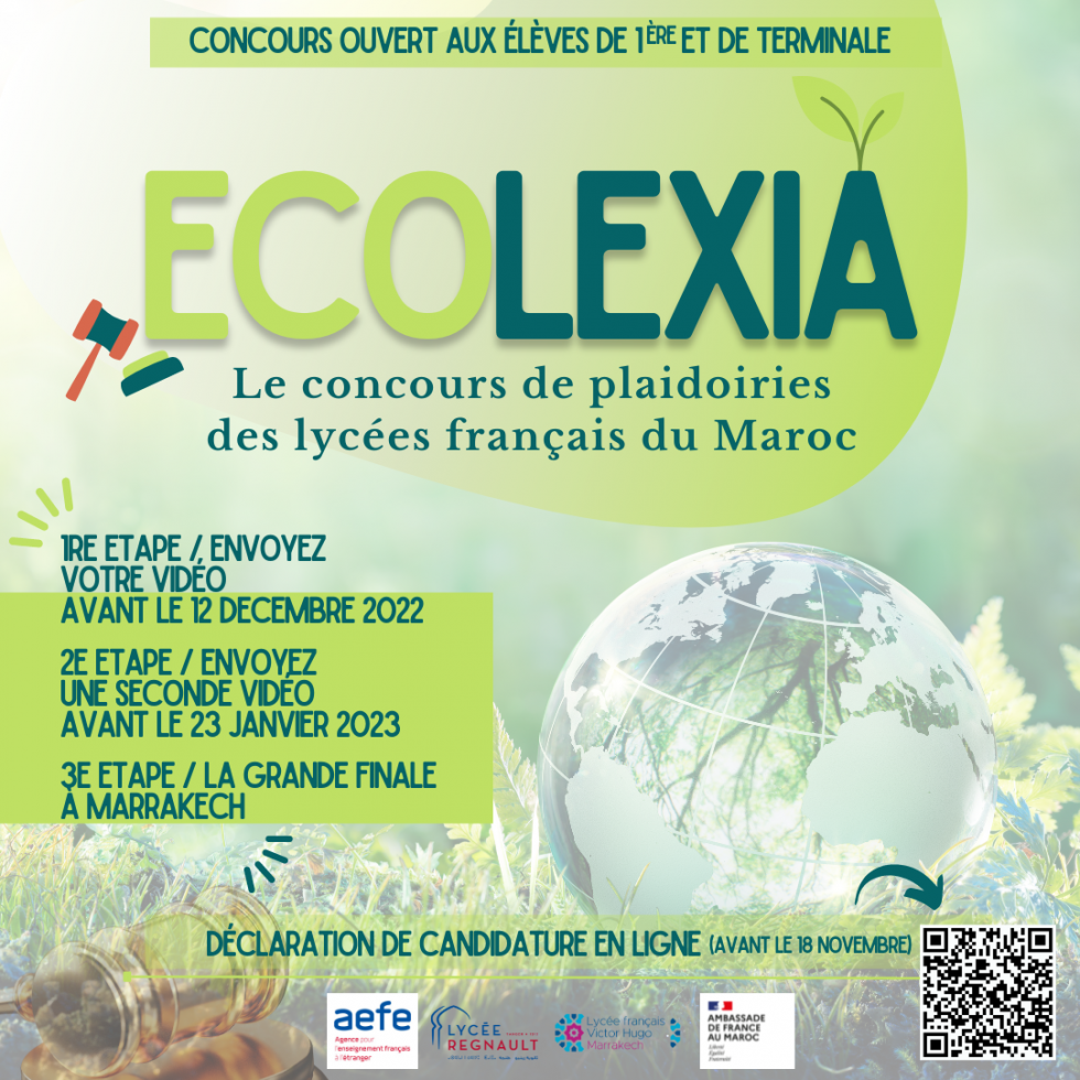 LES LYCEES FRANCAIS DU MAROC A LA BARRE DU CONCOURS ECOLEXIA #2 | LYCEE ...